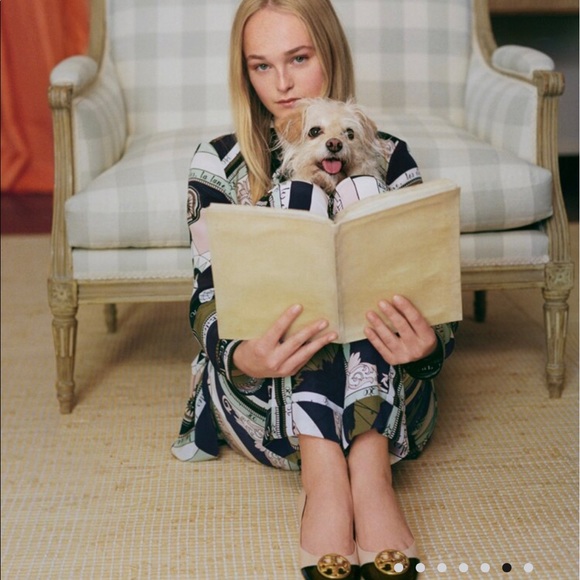 Tory Burch Women's Chelsea Cap Toe Ballet Flats - Picture 3 of 6